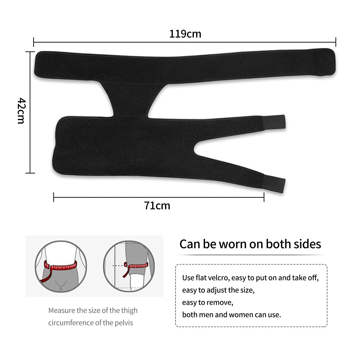 Hip Brace for Sciatica & Groin Pain Relief Compression Support Wrap