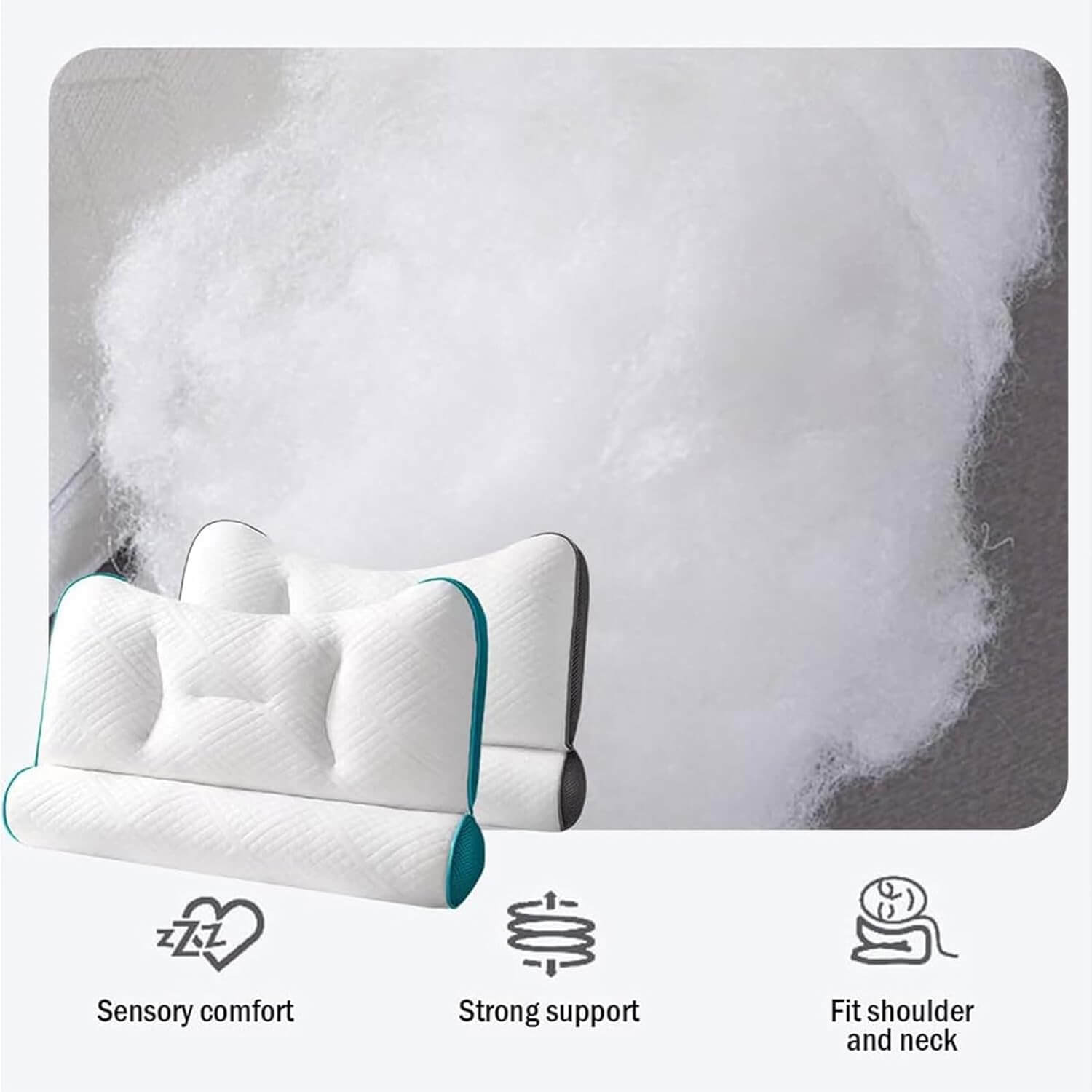 ergonomic orthopedic neck support pillow