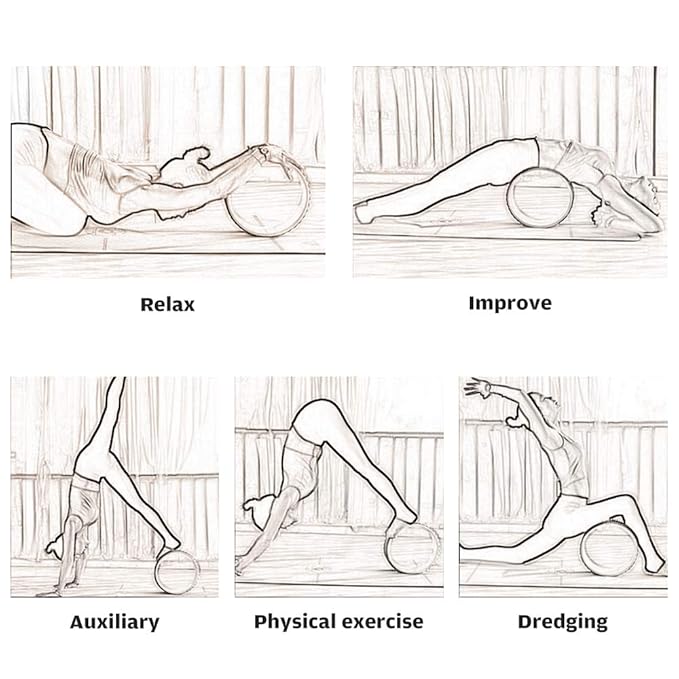 19cm Big Dot Yoga Wheel Pilates & Fitness Equipment