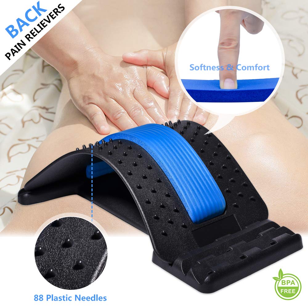Back Massager Stretcher with Lumbar Support
