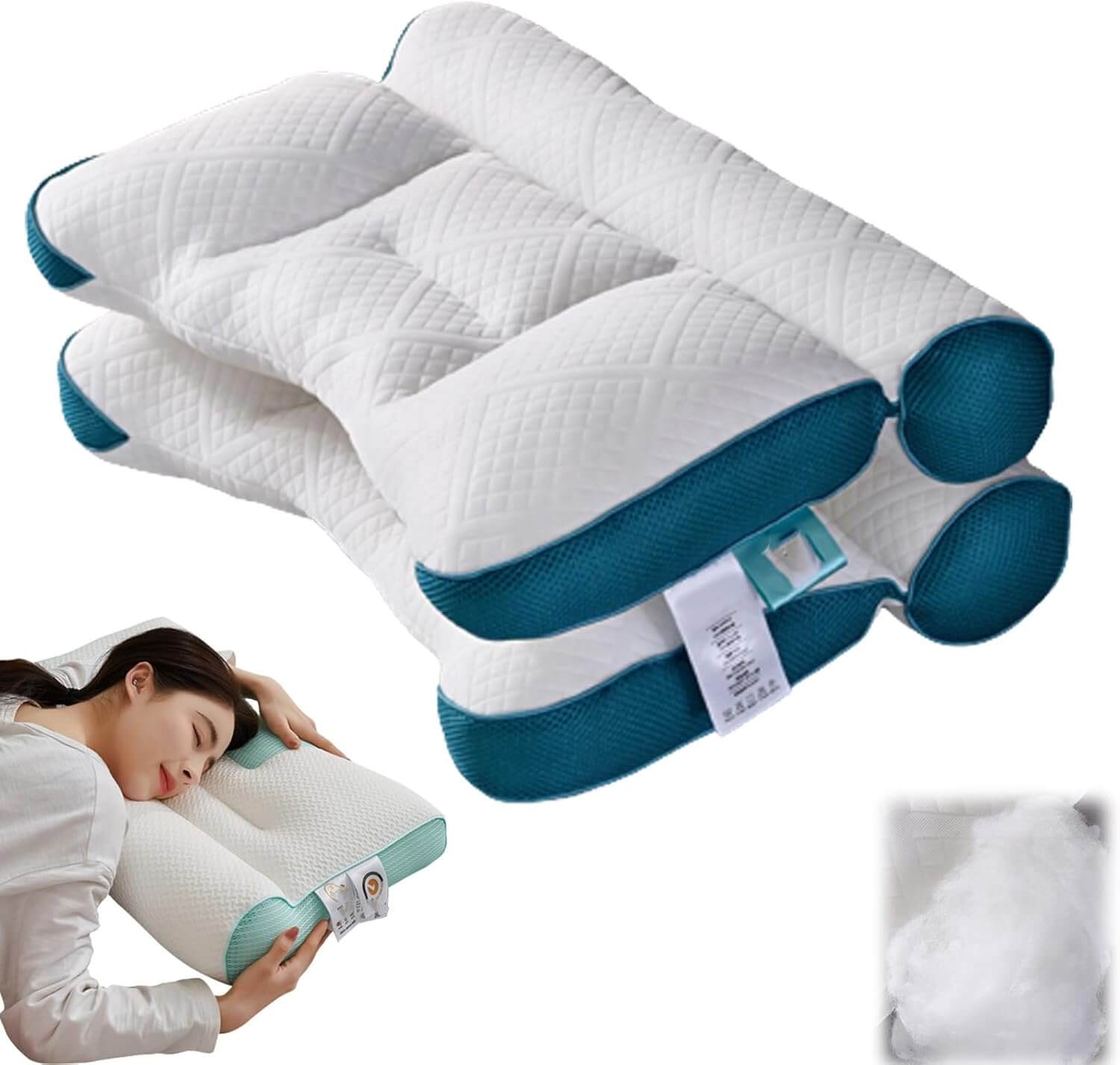 ergonomic orthopedic neck support pillow