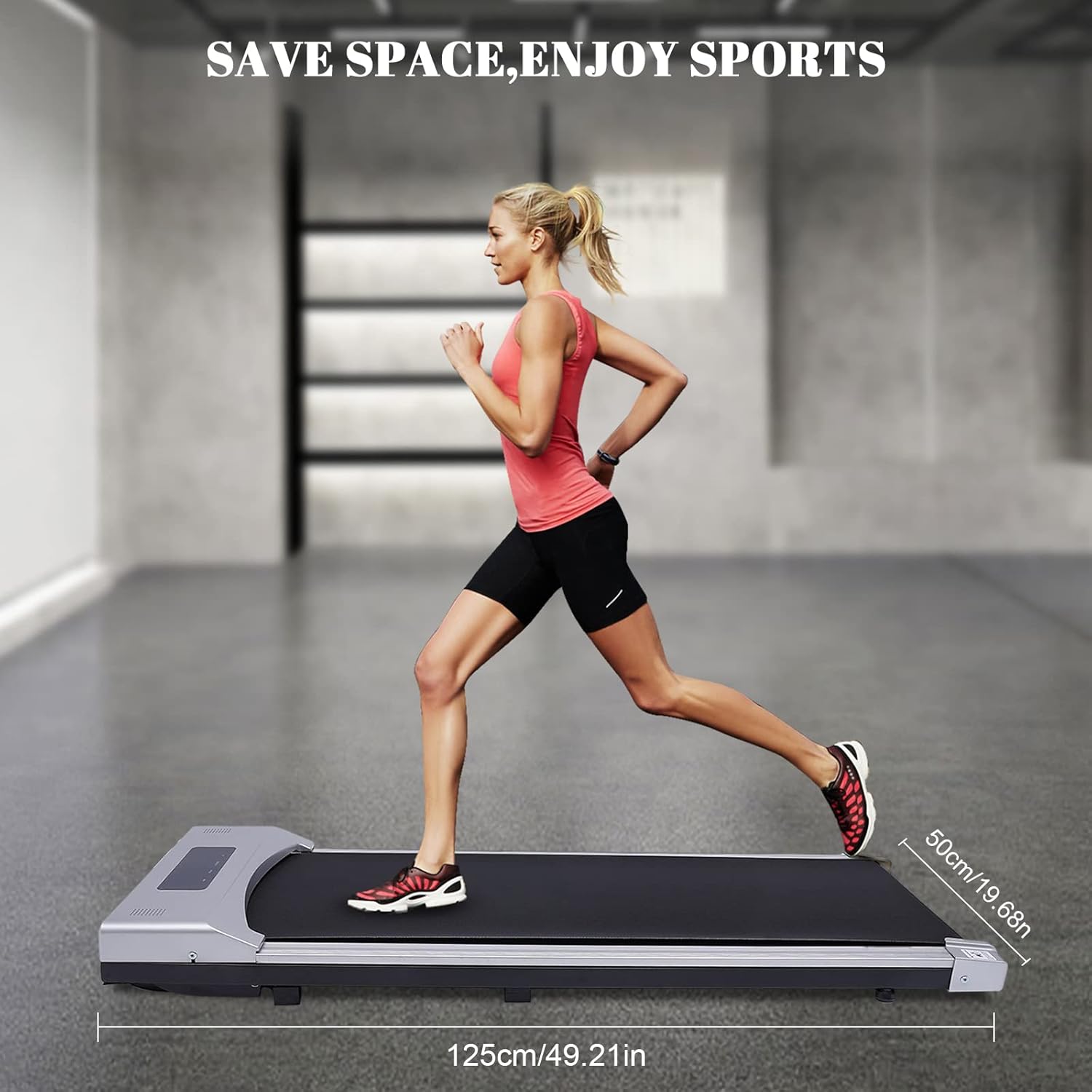 Electric Treadmill Portable Under Desk Walking Pad