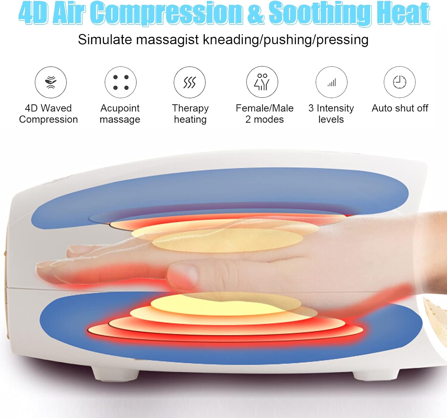 4D Hand Spa Machine Cordless Electric Hand Massager