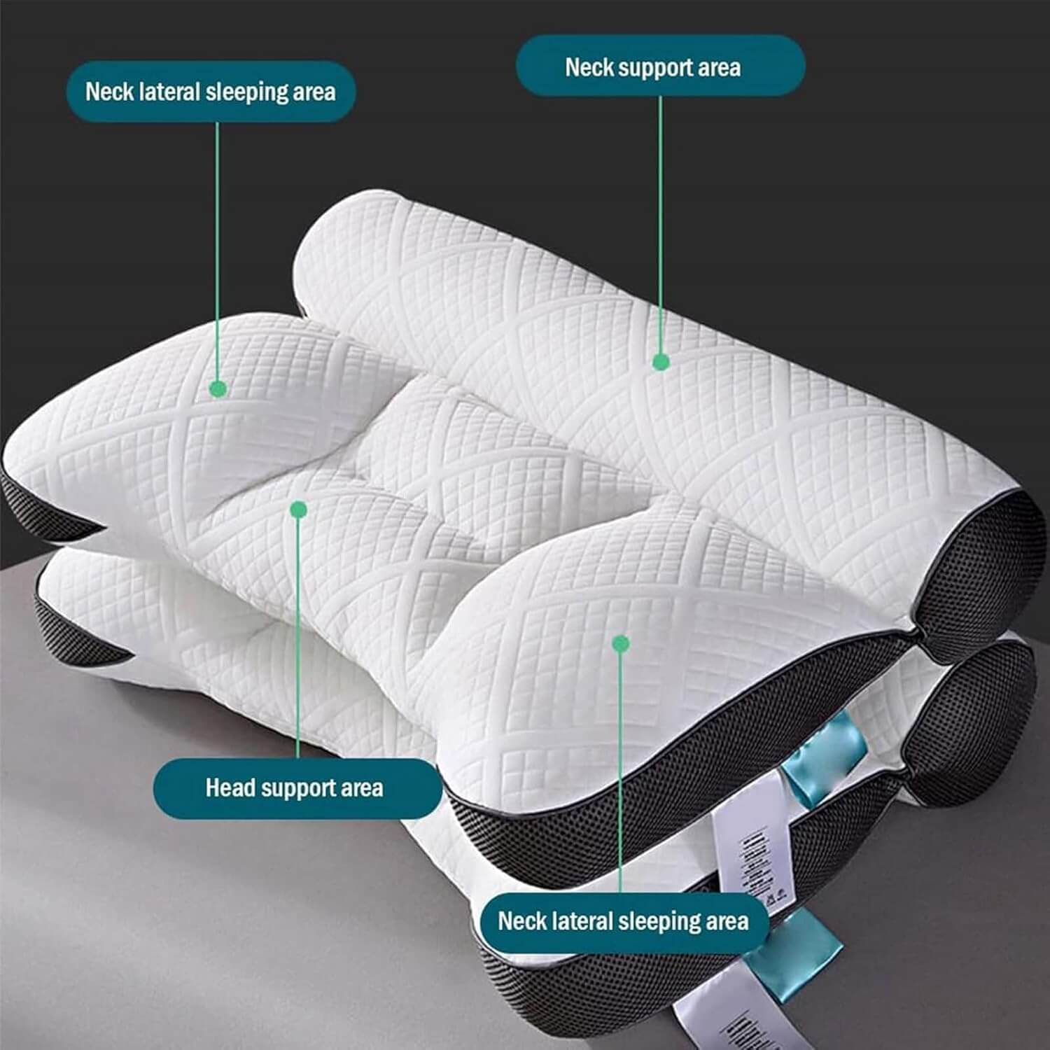 ergonomic orthopedic neck support pillow