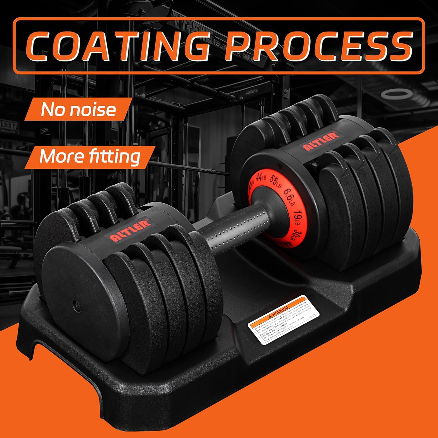 Upgrade your home workouts with the Adjustable 55LB Dumbbell Set, designed for strength training, muscle building, and full-body fitness.Adjustable 55LB Dumbbell Set with Tray