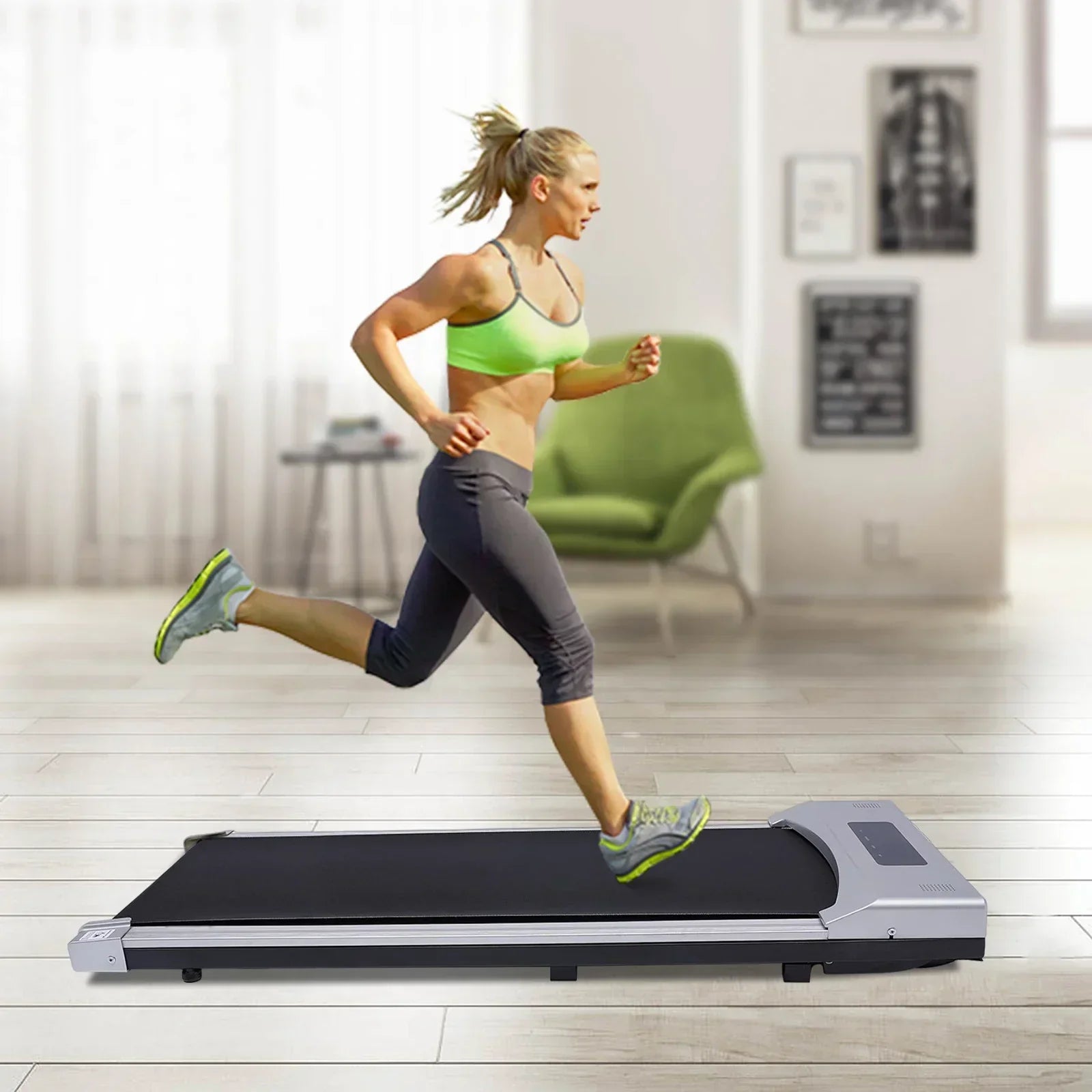 Electric Treadmill Portable Under Desk Walking Pad