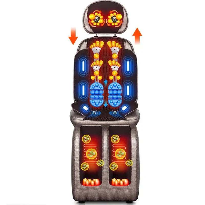 Electric Full Body Massage Chair Shiatsu Kneading Heating & Vibration