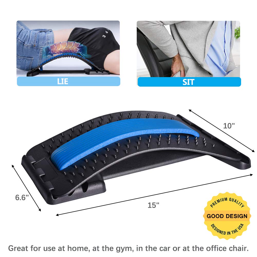 Back Massager Stretcher with Lumbar Support