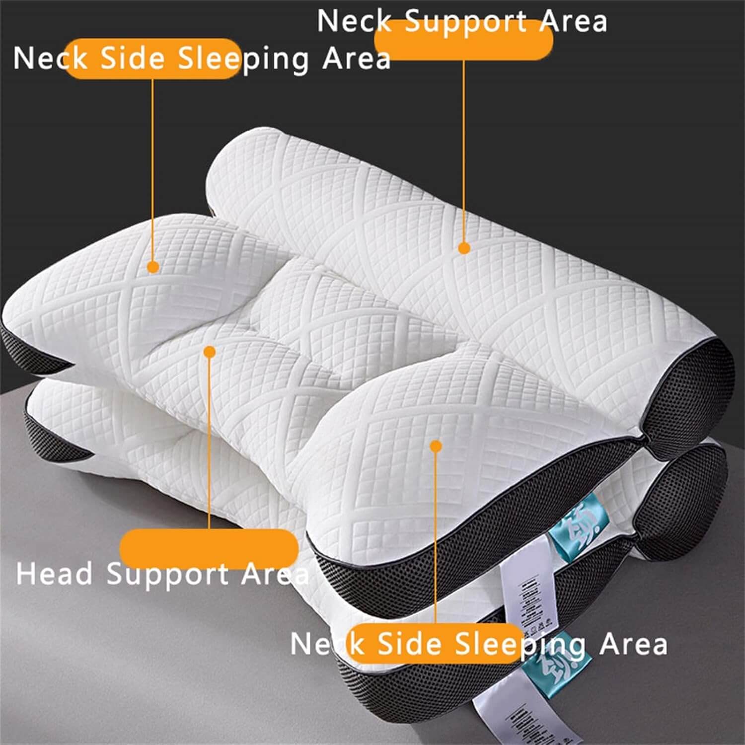 ergonomic orthopedic neck support pillow
