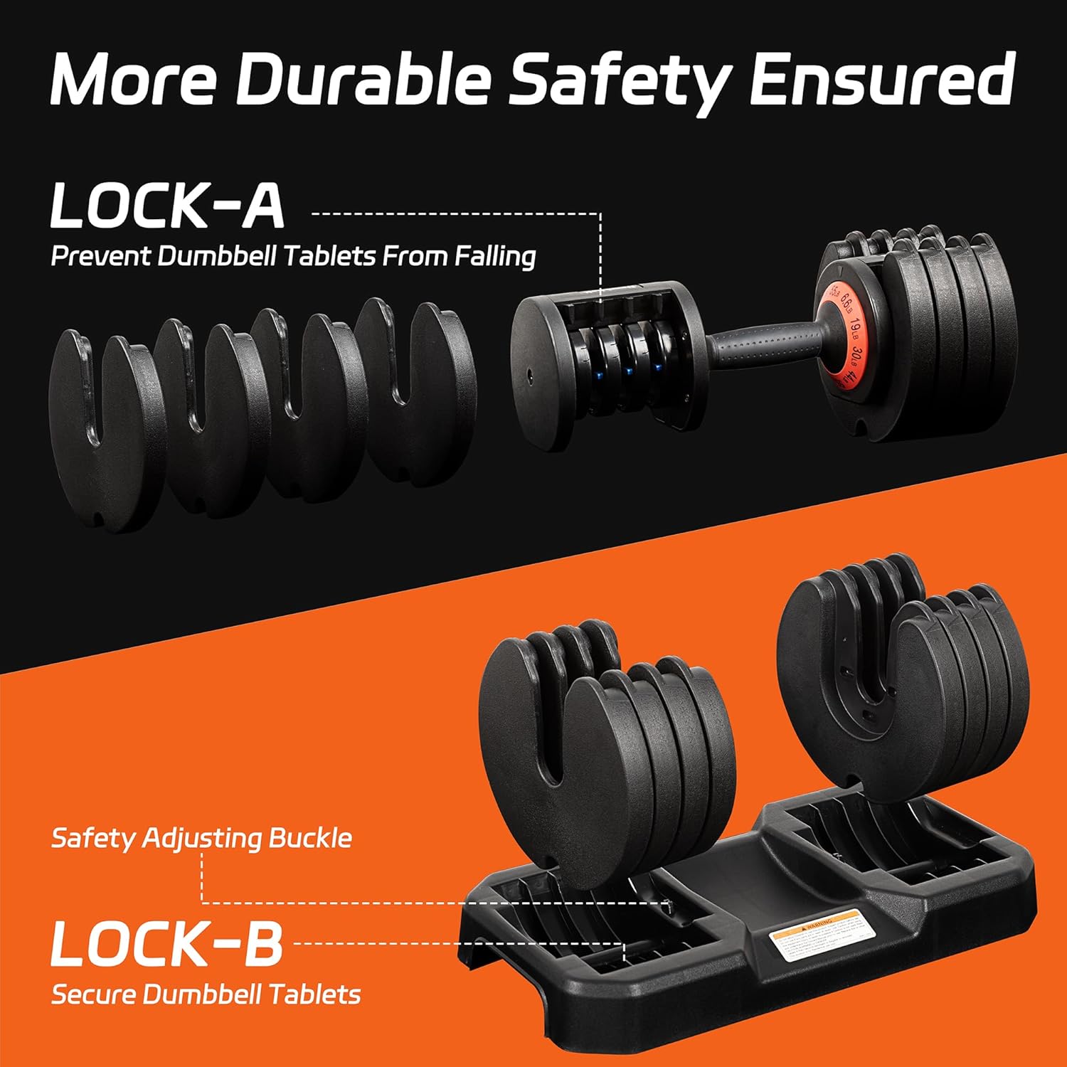 Upgrade your home workouts with the Adjustable 55LB Dumbbell Set, designed for strength training, muscle building, and full-body fitness.Adjustable 55LB Dumbbell Set with Tray