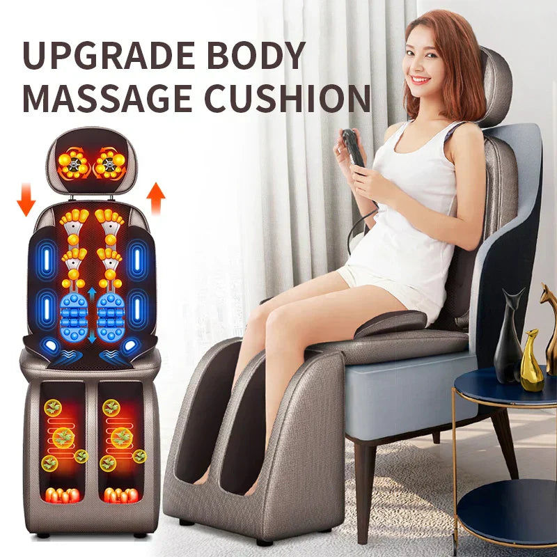 Electric Full Body Massage Chair Shiatsu Kneading Heating & Vibration