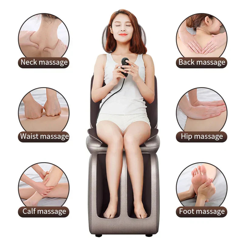 Electric Full Body Massage Chair Shiatsu Kneading Heating & Vibration