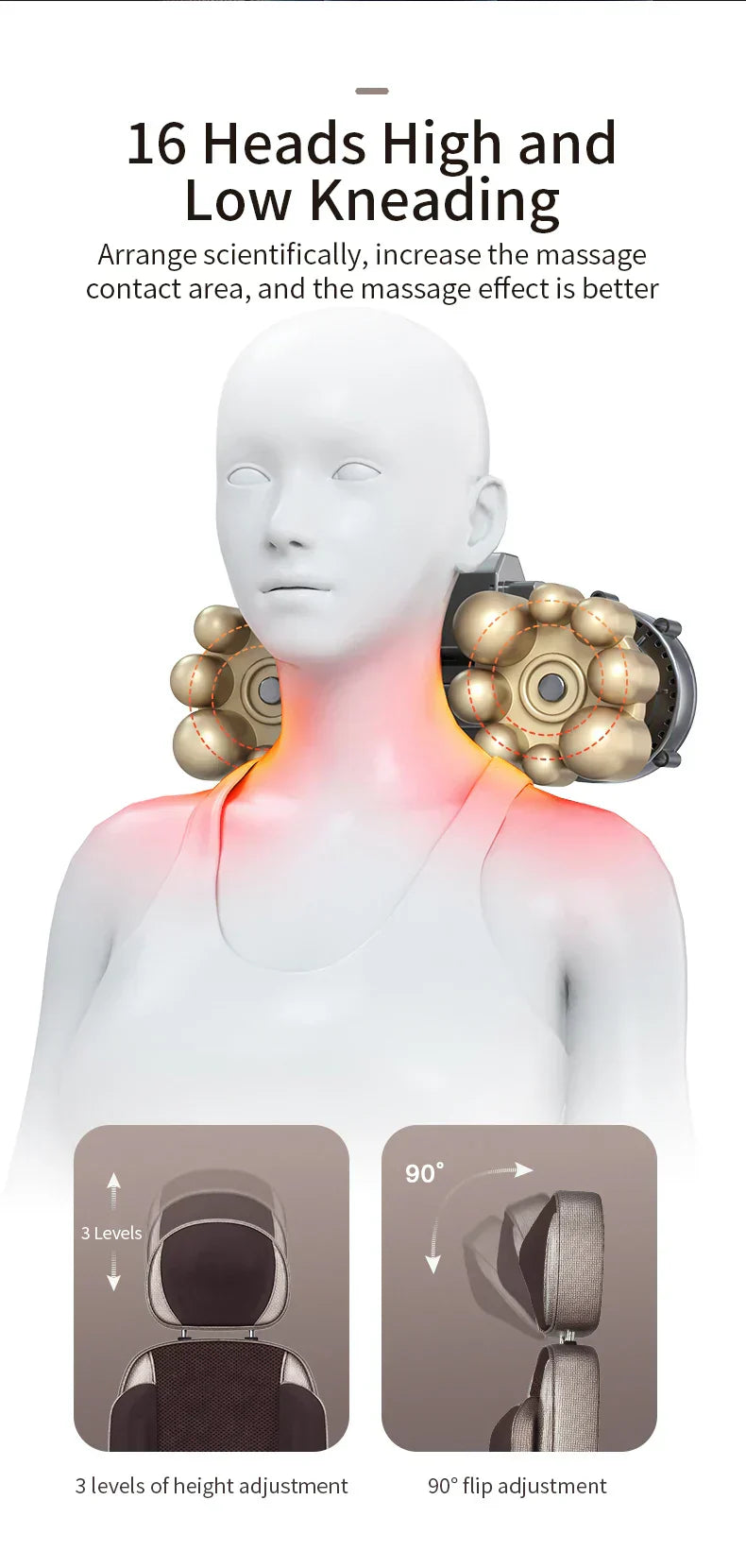 Electric Full Body Massage Chair Shiatsu Kneading Heating & Vibration