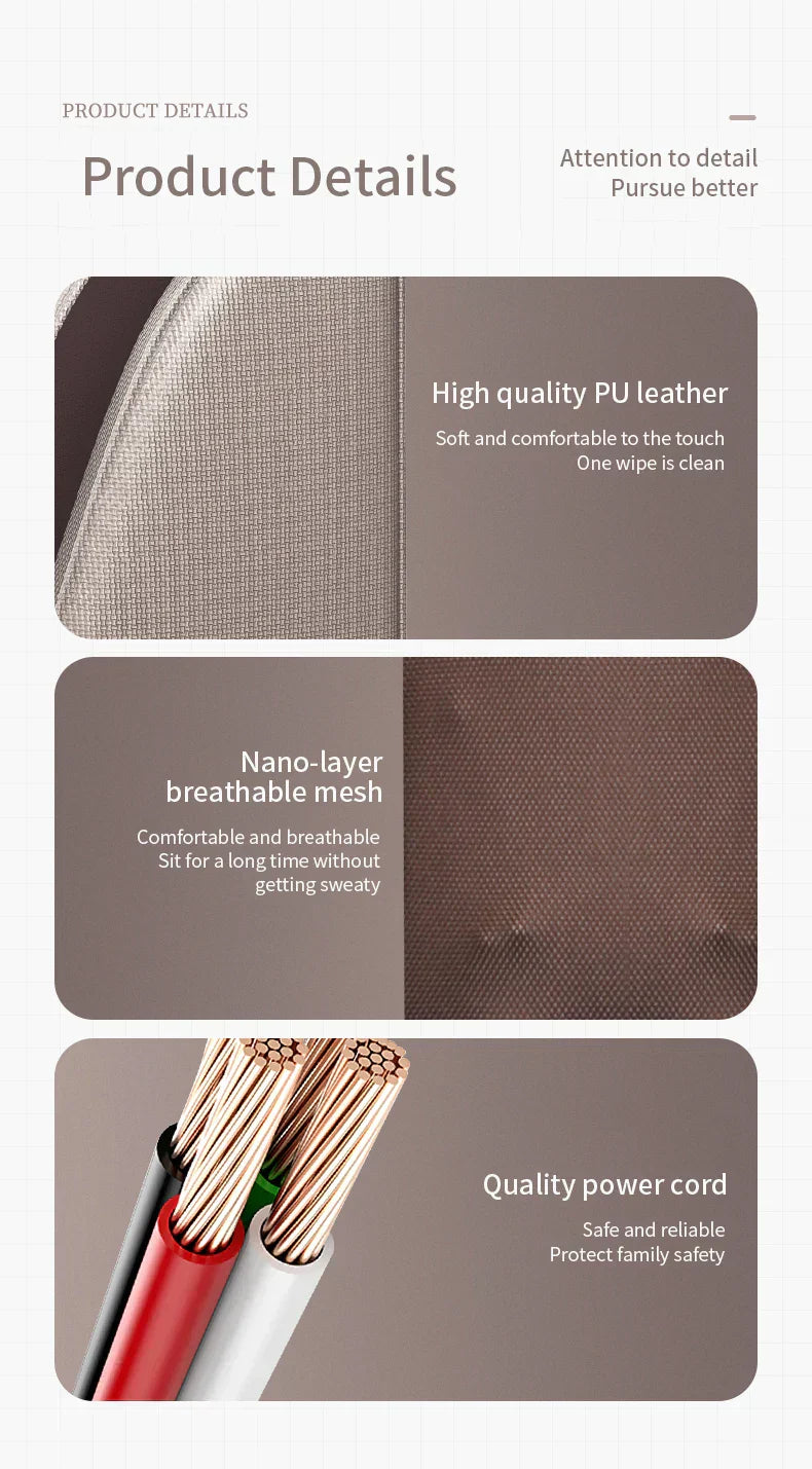 Electric Full Body Massage Chair Shiatsu Kneading Heating & Vibration