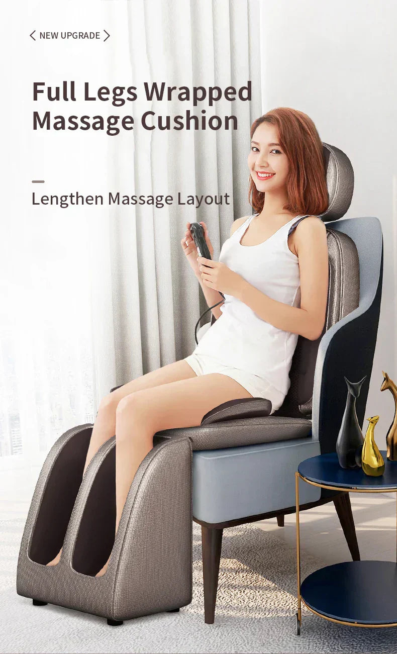 Electric Full Body Massage Chair Shiatsu Kneading Heating & Vibration