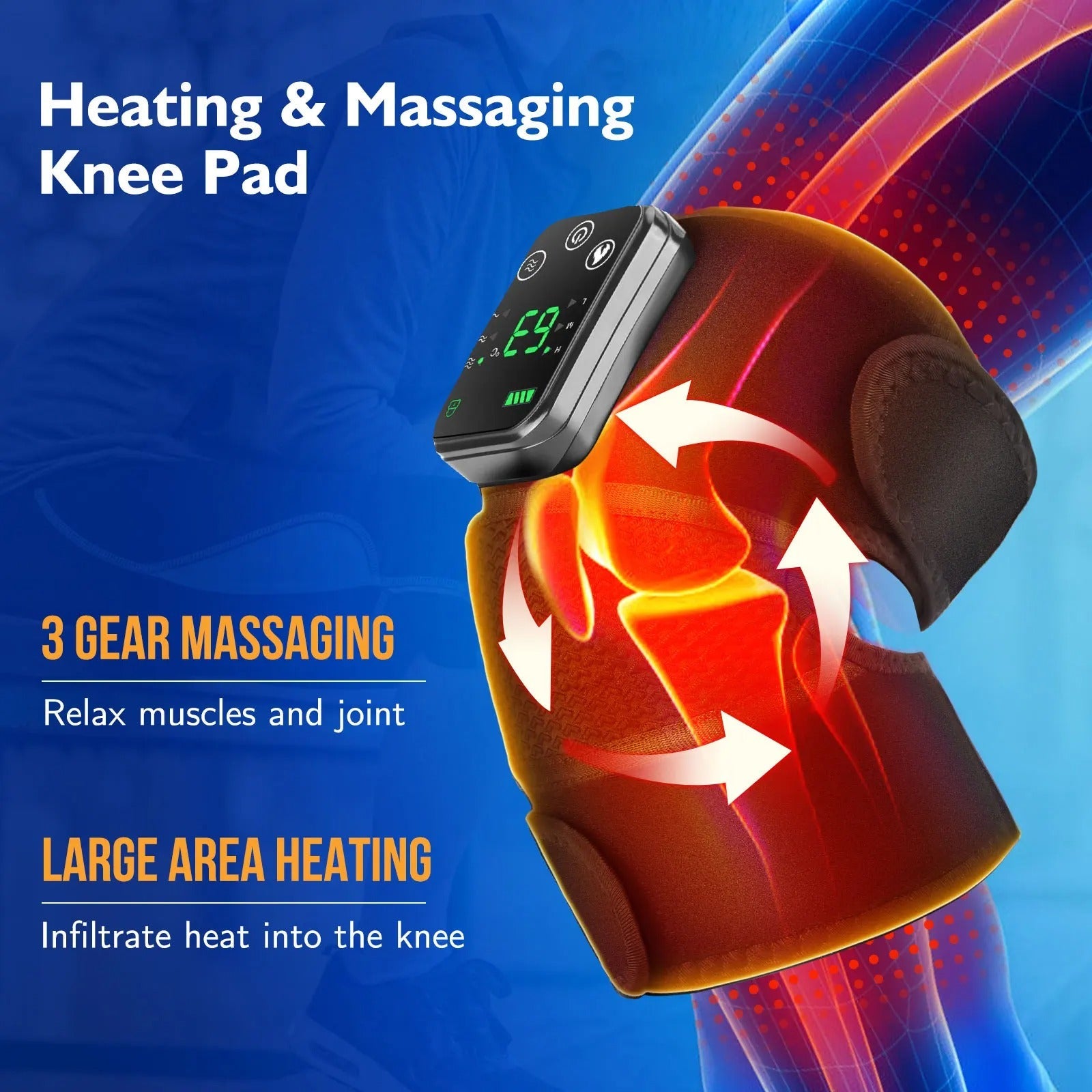 Electric Vibration Heating Massager for Shoulder Knee & Elbo
